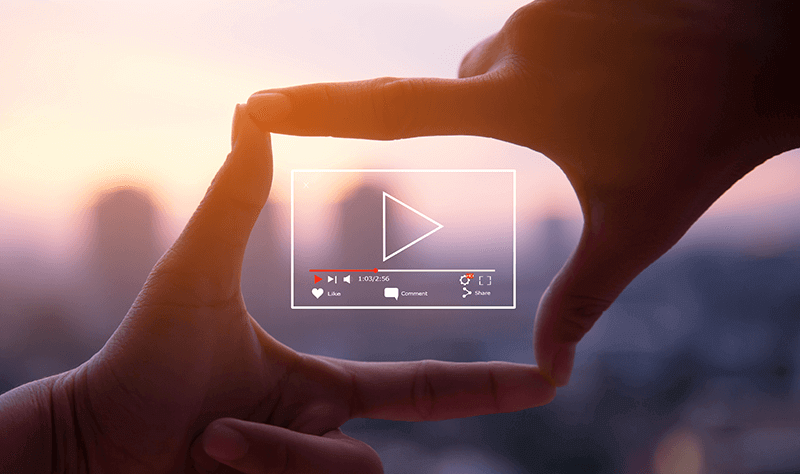 WiMAXによる動画視聴を表現した画像